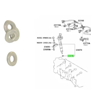 ARANDELA INYECTOR HILUX 2016- / SW4 2016- * BASE *