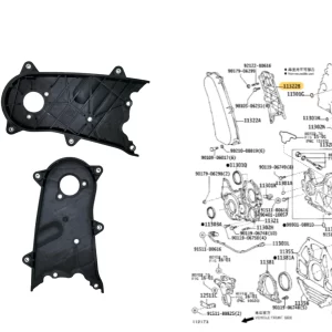BASE PLASTICA TAPA DISTRIBUCION HILUX 2005- INTERIOR