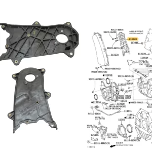 BASE PLASTICA TAPA DISTRIBUCION HILUX 2005- INTERIOR