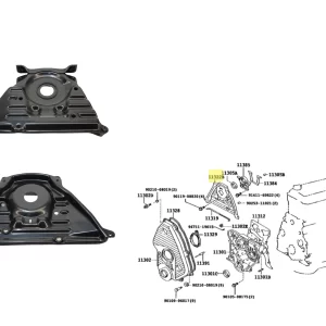 BASE PLASTICA TAPA DISTRIBUCION HILUX 2001-2004 3.0 S/ TURBO 5L INTERIOR