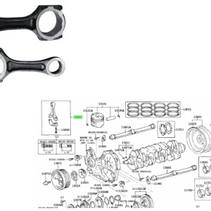 BIELA HILUX / SW4 2005- 3.0 1KDFTV ORIG