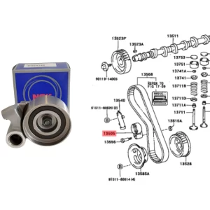 TENSOR MOVIL DISTRIBUCION SW4 / HILUX 3.0 TURBO 1KZ / 2005-15 TODAS JAP
