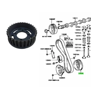ENGRANAJE BOMBA INYECTORA SW4 1997-02/HILUX 02-04 3.0 TURBO 1KZ
