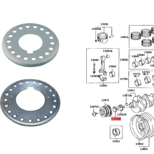 ARANDELA DEFLECTORA CIGUEÑAL HILUX 92-2004 3L 5L