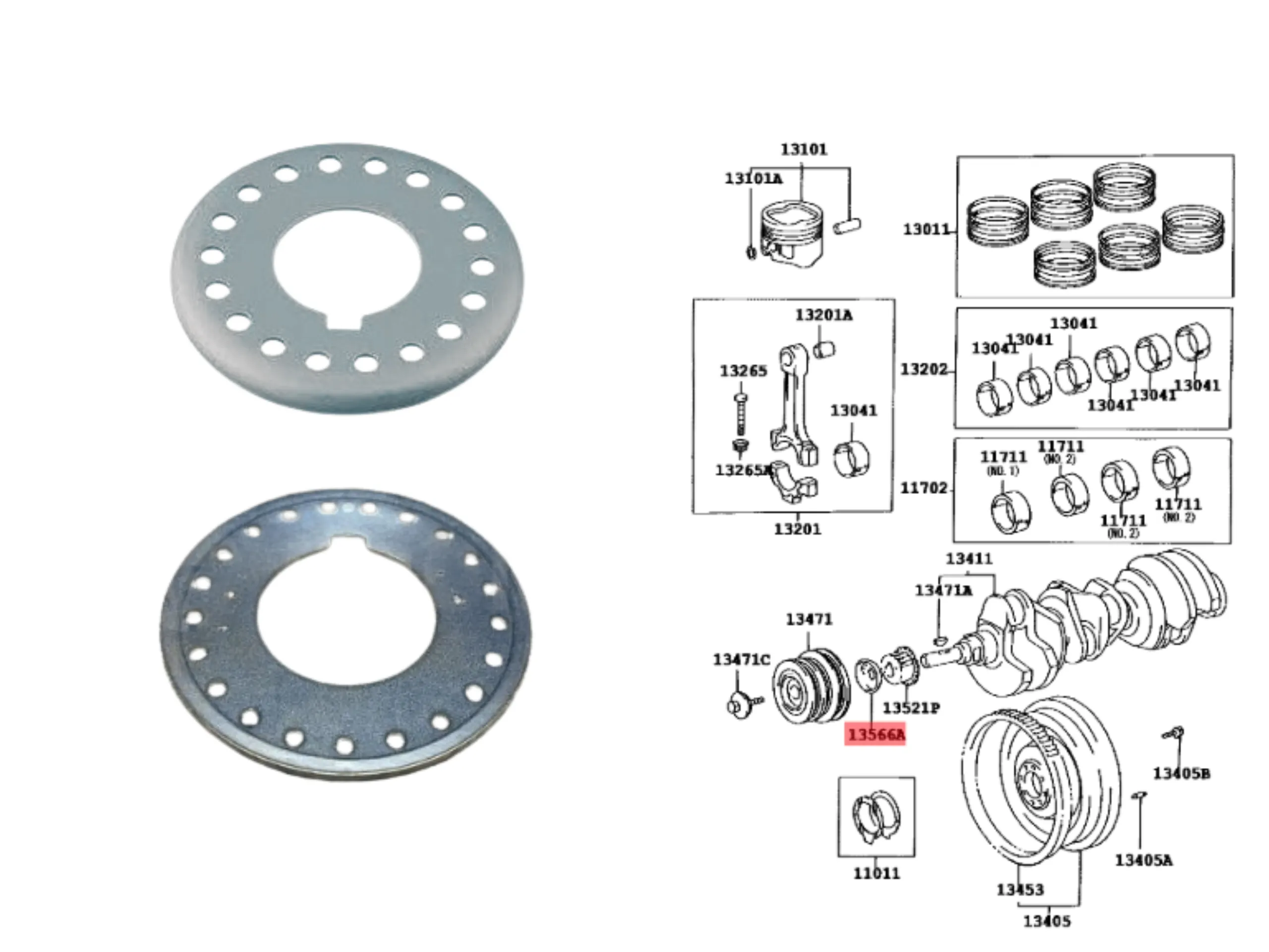 ARANDELA DEFLECTORA CIGUEÑAL HILUX 92-2004 3L 5L