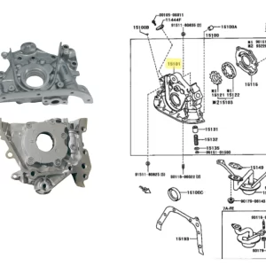 BOMBA ACEITE COROLLA 99/2001 1.6 NAFTA 4AF 7AF *CH