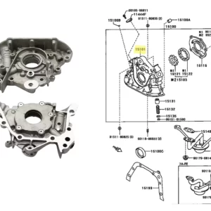 BOMBA ACEITE COROLLA 99/2001 1.8 NAFTA 7AF *CHASIS