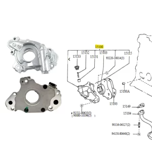 BOMBA ACEITE COROLLA 02/08 NAFTA 1.6 1.8 * AISIN*