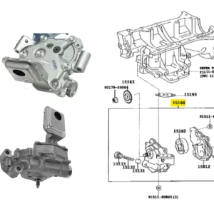 BOMBA ACEITE RAV 2005-2011 1AZ CHASIS AISIN