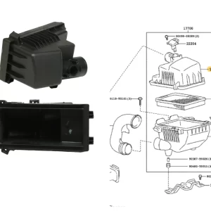 CARCAZA SUPERIOR FILTRO AIRE YARIS 2016-
