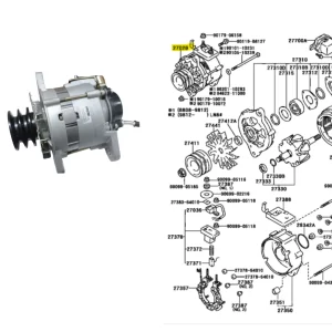 ALTERNADOR HILUX 92/2001 3L C/DEPRESOR TWN/THAIL.