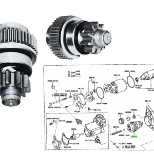 BENDIX HILUX 92-2004 10D 3L / 5L *LARGO 83MM* TAIL
