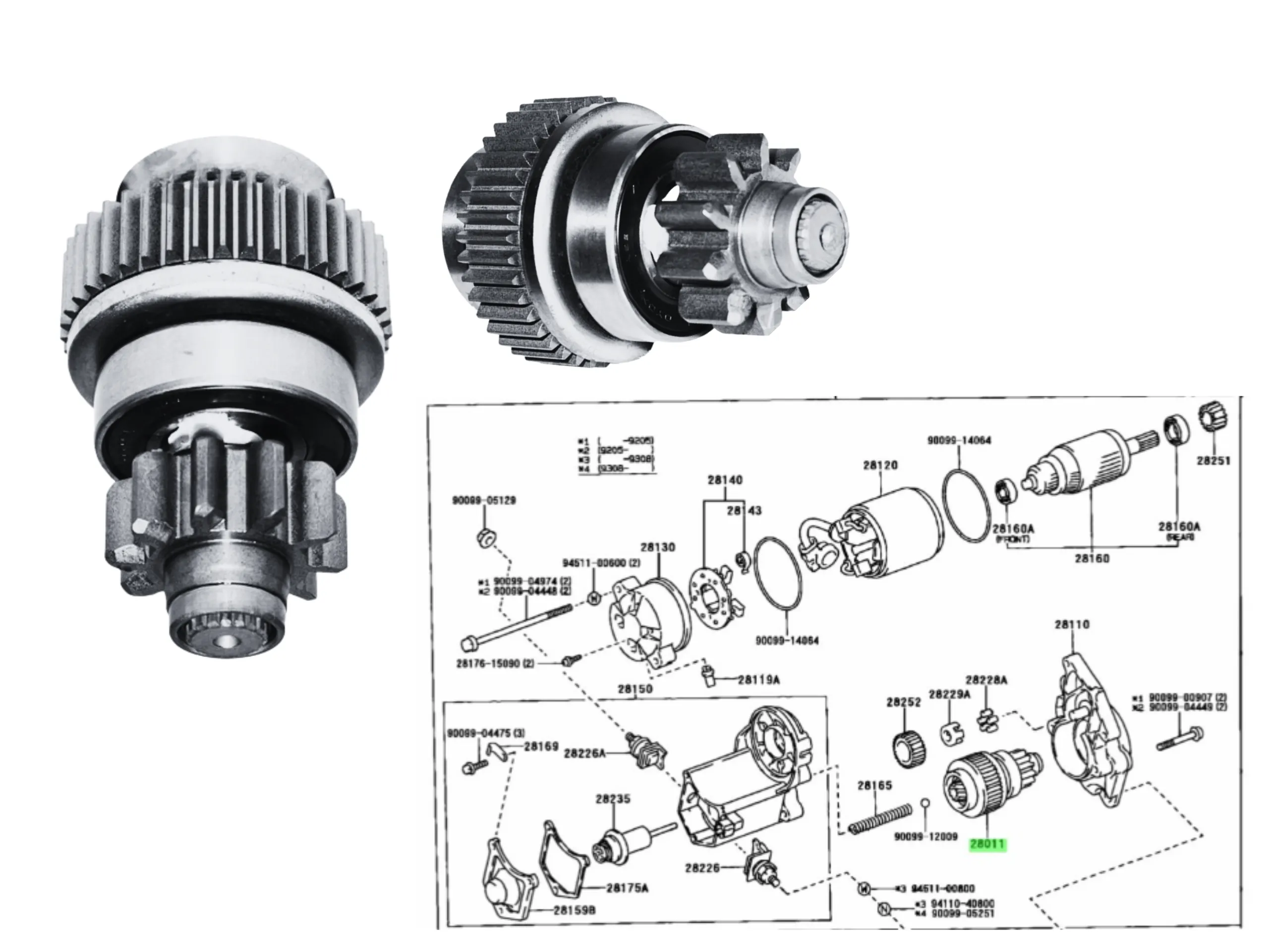 BENDIX HILUX 1992-04 10D 3L / 5L *LARGO 83MM*