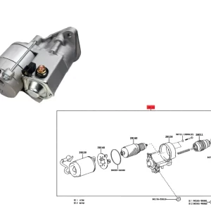 BURRO ARRANQUE HILUX 02/04 TURBO - SW4 96/2009 - 2