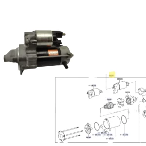BURRO ARRANQUE ETIOS 2013- DENSO ORIG