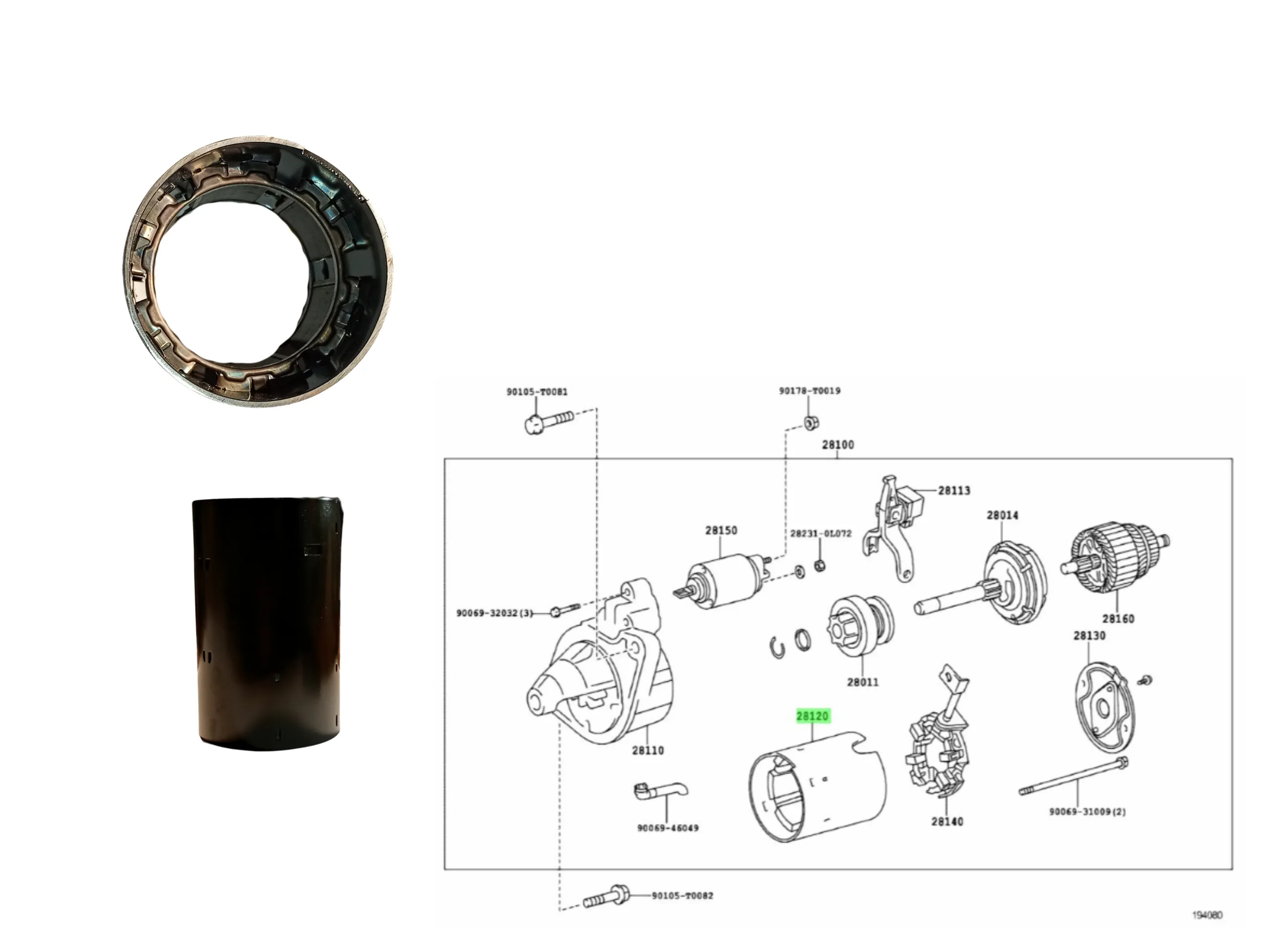CAMPOS BURRO ARR HILUX 2005- / SW4 2005- ORIGINAL