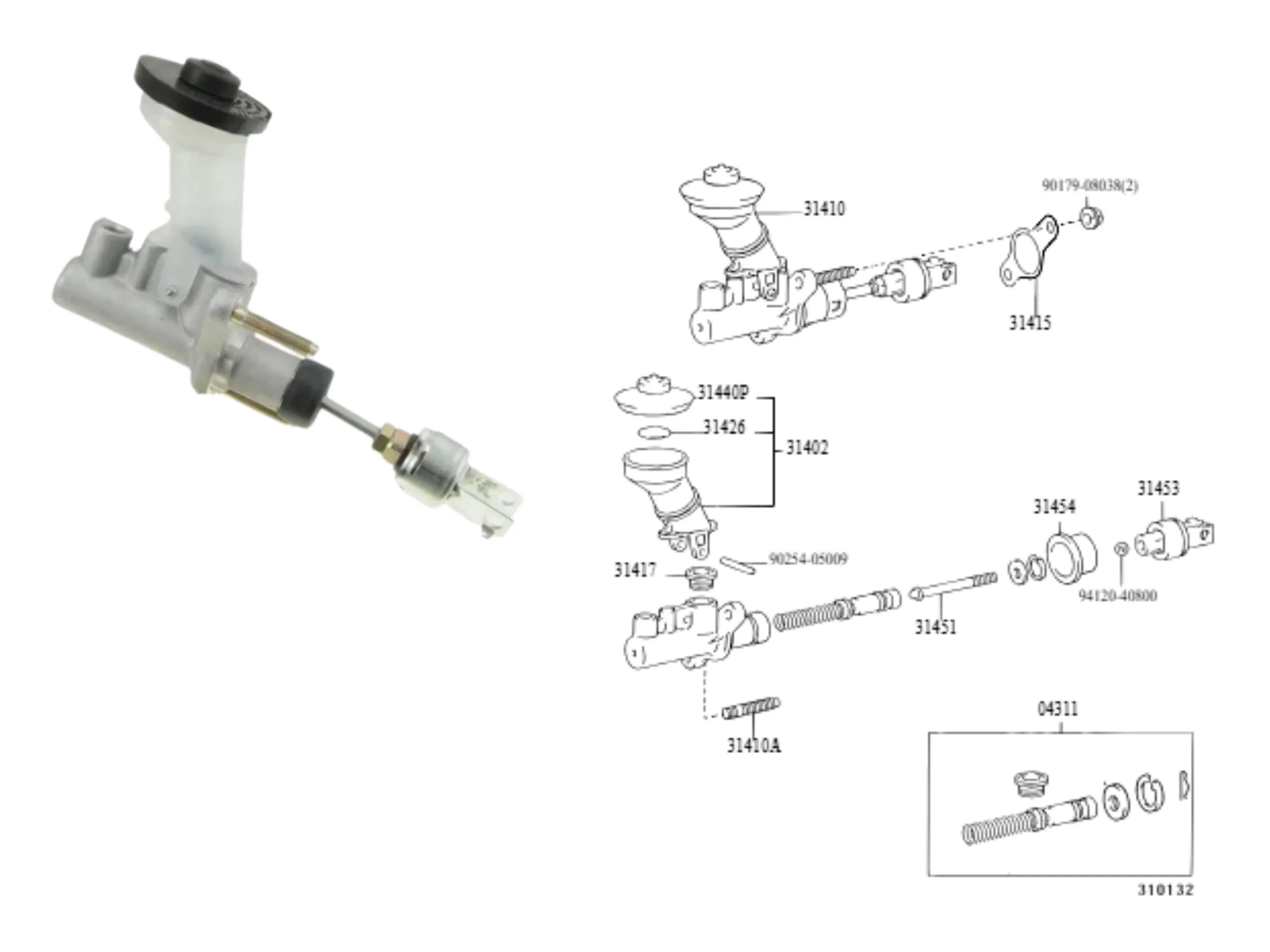 BOMBA EMBRAGUE COROLLA 92/2001 TODOS JAPON AISIN ORIG
