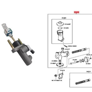 BOMBA EMBRAGUE HILUX 2005-14 / SW4 2005-14 5/8 AISIN *