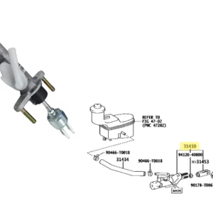 BOMBA EMBRAGUE HILUX 2014-15 / SW4 2014-15 *CHASIS* 3/4