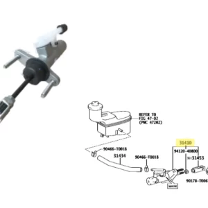 BOMBA EMBRAGUE HILUX 2014-15 / SW4 2014-15 *CHASIS* 3/4 ORIG