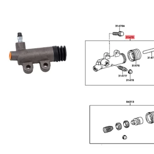 BOMBIN EMBRAGUE HILUX 94/2004 20.7MM 13/16 TWN