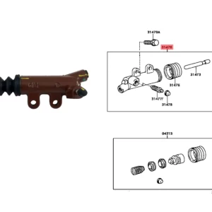 BOMBIN EMBRAGUE HILUX 2016- / SW4 2016- ORIG