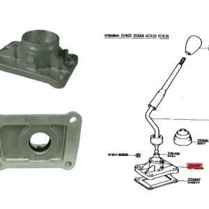 BASE PALANCA CAMBIO HILUX 4X2 92/2001 TAIL.