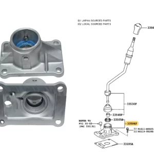BASE PALANCA CAMBIO HILUX 2012-15 4X4 / SW4 2012-15 CA