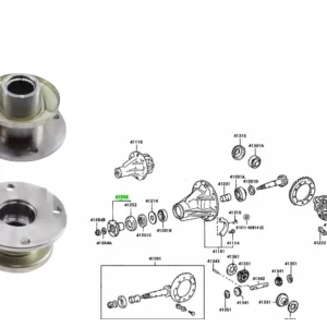 BRIDA DIFERENCIAL HILUX DIF.DANA 4X4 98/01 - 02/04 / 2005- TODAS 32MM INTERIOR