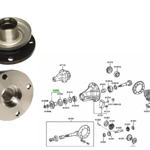 BRIDA DIFERENCIAL HILUX 4X2 4X4 92/01 28MM INTERIOR = 41204-35080