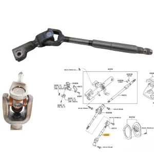 ARTICULACION COLUMNA DIRECC HILUX 2005- / SW4 2005- *INFERIOR* TAILANDIA