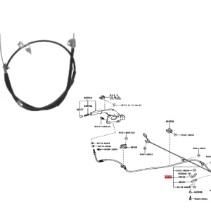 CABLE FRENO MANO COROLLA 2008-19 DELANTERO *VER C/MUESTRA* IMP