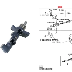 BOMBA FRENO HILUX 2005-15 S/DEPOSITO *TOYAKO*