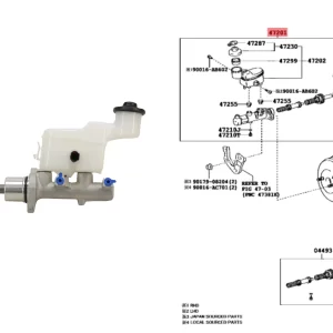BOMBA FRENO HILUX 2005-15 C/DEPOSITO TWN