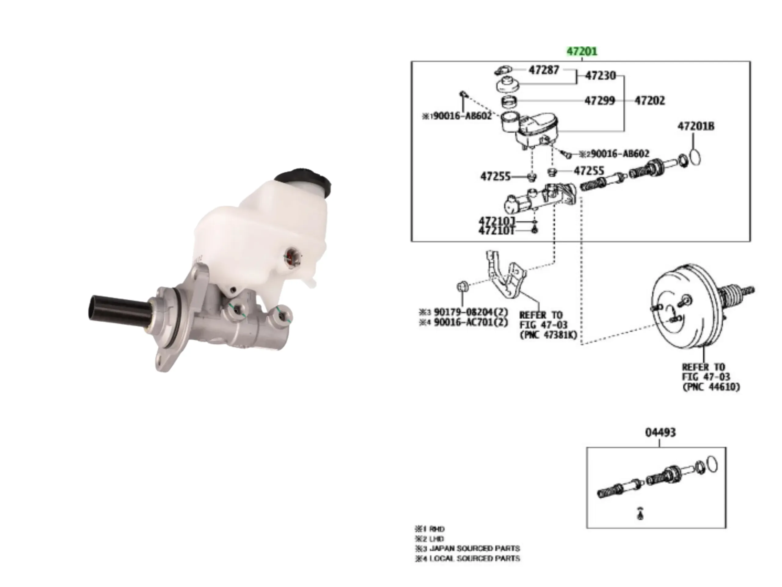 BOMBA FRENO HILUX 2013-15 TWN *CHASIS*