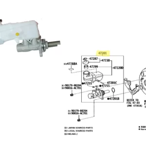 BOMBA FRENO HILUX/ SW4 2016- 1GD /2GD C.MANUAL *TOYAKO*