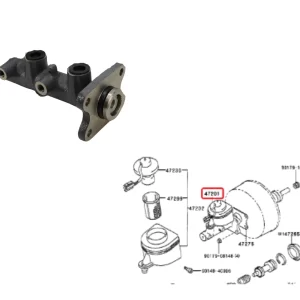 BOMBA FRENO HILUX 92/2001 4X4 S/TURBO 23.81 MM DIA