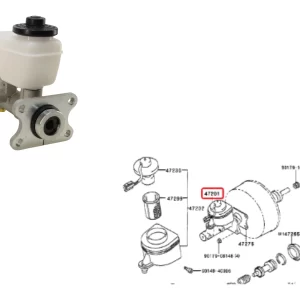 BOMBA FRENO HILUX 92/2001 4X4 S/TURBO 23.81 MM DIA