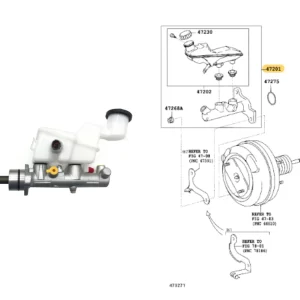 BOMBA FRENO COROLLA DIESEL 02/07 ORIG