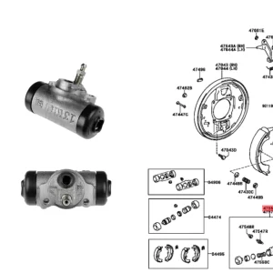 CILINDRO FRENO TRASERO HILUX 4X2 97-2001 ( 1" ) LH / RH TW