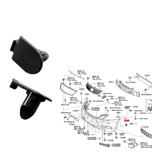 CLIP AJUSTE RETENEDOR PARAGOLPE DELANTERO  YARIS 2018- *LLEVA 2