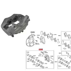 CALIPER FRENO HILUX 2005/08 - LH TODAS
