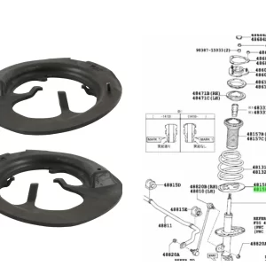 BASE APOYO INFERIOR ESPIRAL DELANTERO RAV 2013-