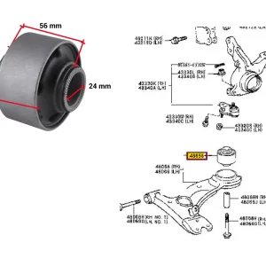 BUJE PARRILLA CORONA ST191 92/97 GRANDE ver chasis