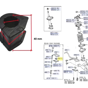 BUJE ESTABILIZADORA COROLLA 98/99 DIESEL TAILANDIA