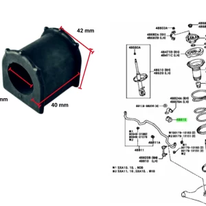 BUJE ESTABILIZADORA RAV 4 97/2000 TAIL.