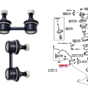 BIELETA ESTABILIZADORA DELANTERO  RAV 96/2001 TODAS TOYAKO