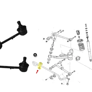BIELETA ESTABILIZADORA TRASERO RAV 01/05 TODAS RH TOYAKO