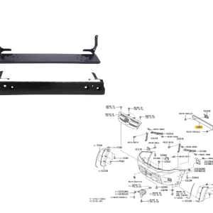 ALMA PARAGOLPE DELANTERO HILUX 2008-14 / SW4 05-15 / *PUEDE IR HILUX 05-08*