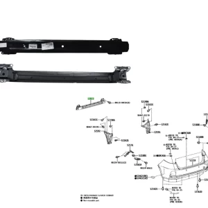 ALMA PARAGOLPE TRASERO  COROLLA 2020-